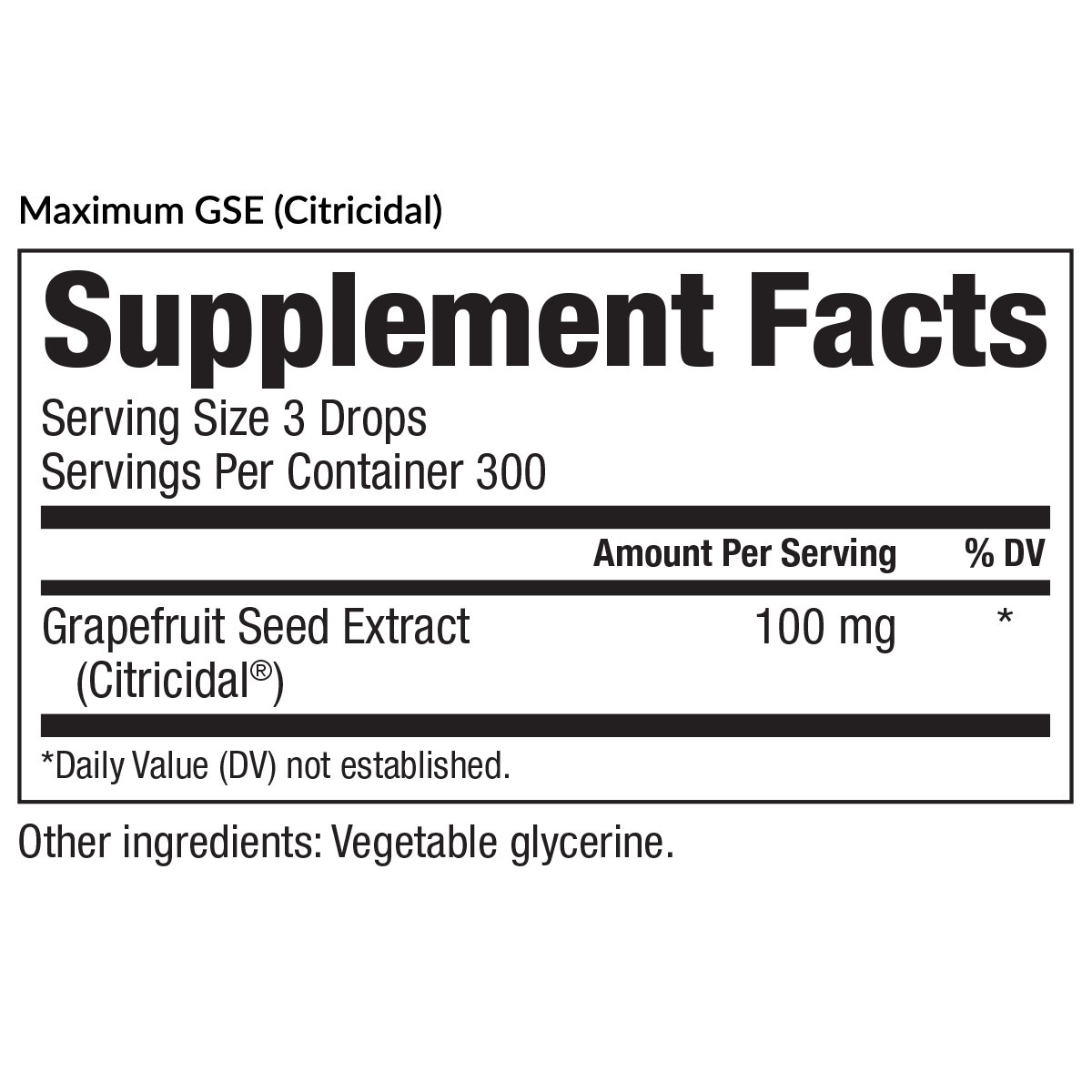 Maximum GSE (Citricidal)