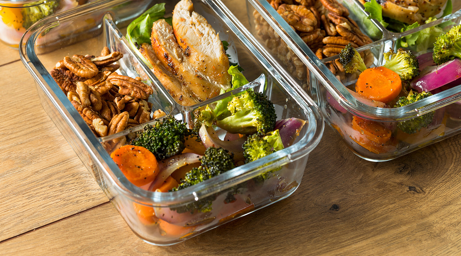 Colorful arrangement of fruit and veggies