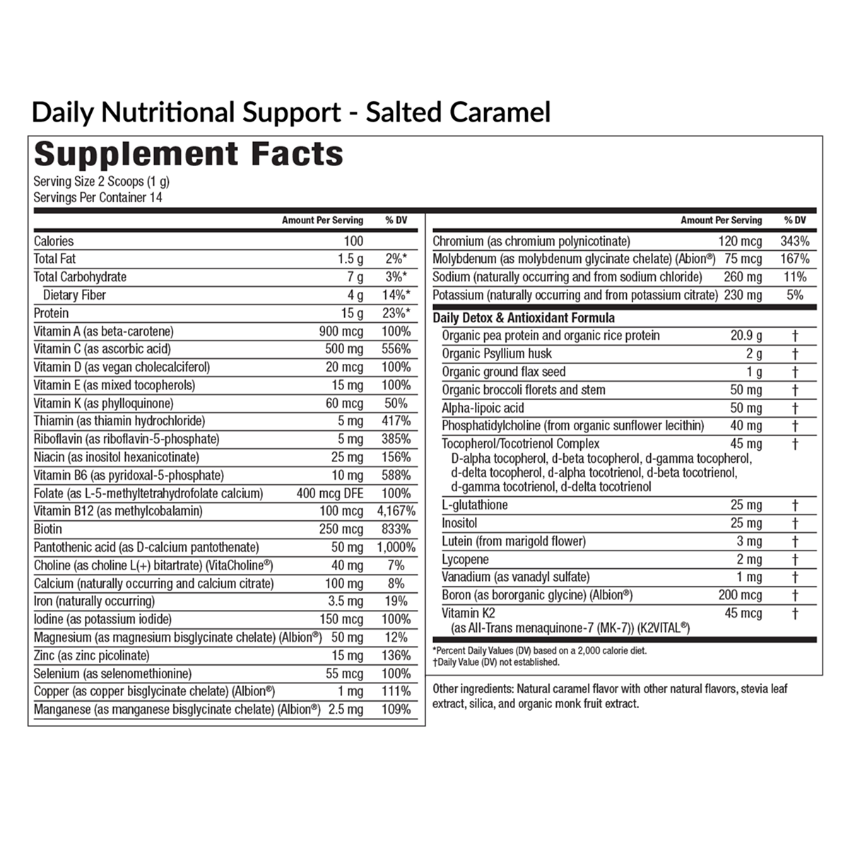 Daily Nutritional Support - Salted Caramel