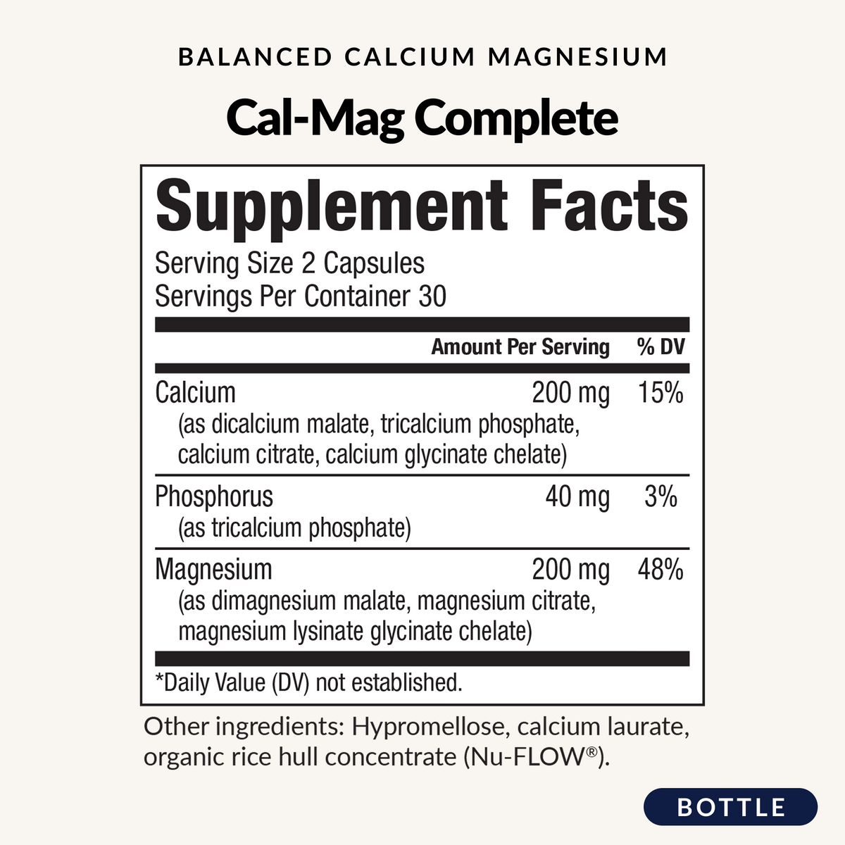 Cal-Mag Complete - Supplement Facts