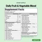 Daily Fruit and Vegetable Blend Crisp Apple - Supplement Facts