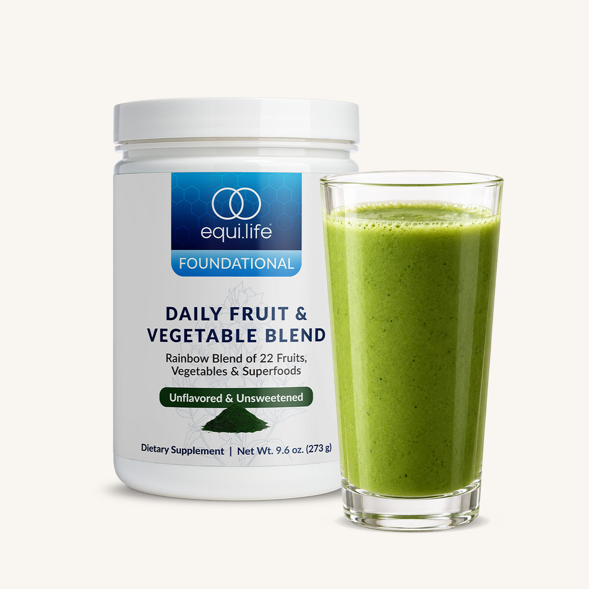 Daily Fruit and Vegetable Blend Unflavored - Bottle - Front