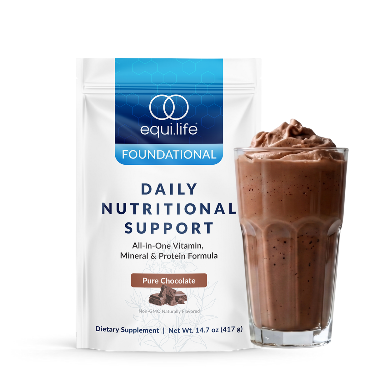Daily Nutritional Support Chocolate - Bag - Front