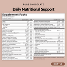 Daily Nutritional Support Chocolate - Bottle - Supplement Facts