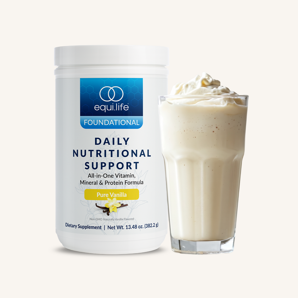 Daily Nutritional Support Vanilla - Bottle - Front