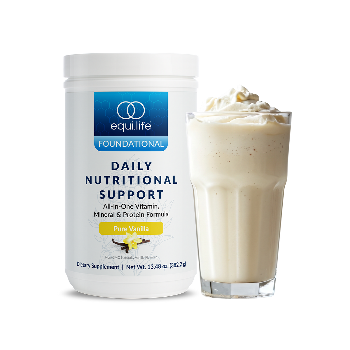 Daily Nutritional Support Vanilla - Bottle - Front