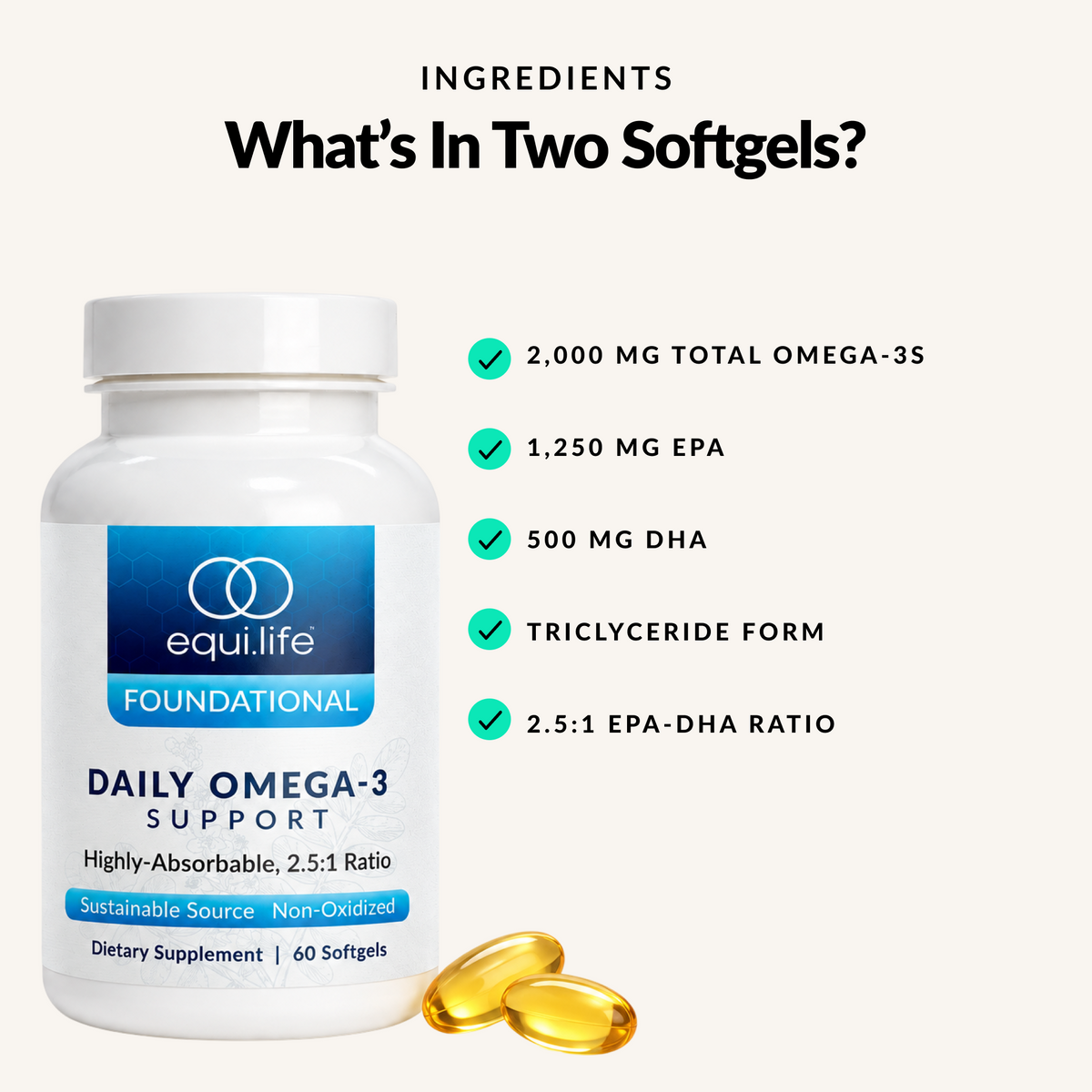 Omega-3 Support Softgels - Benefits 2