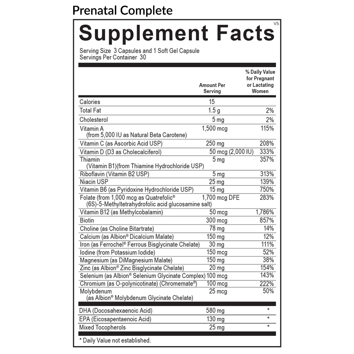 Prenatal Complete Multi-Vitamin