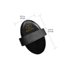 EquiLife Copper Dry Brush with its dimensions, 3.15 inches (8 cm) wide by 5.12 inches (13 cm) tall