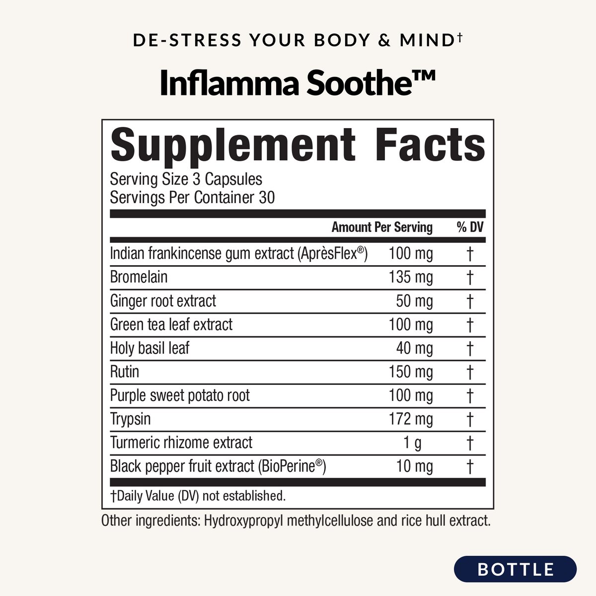 Inflamma Soothe - Supplement Facts