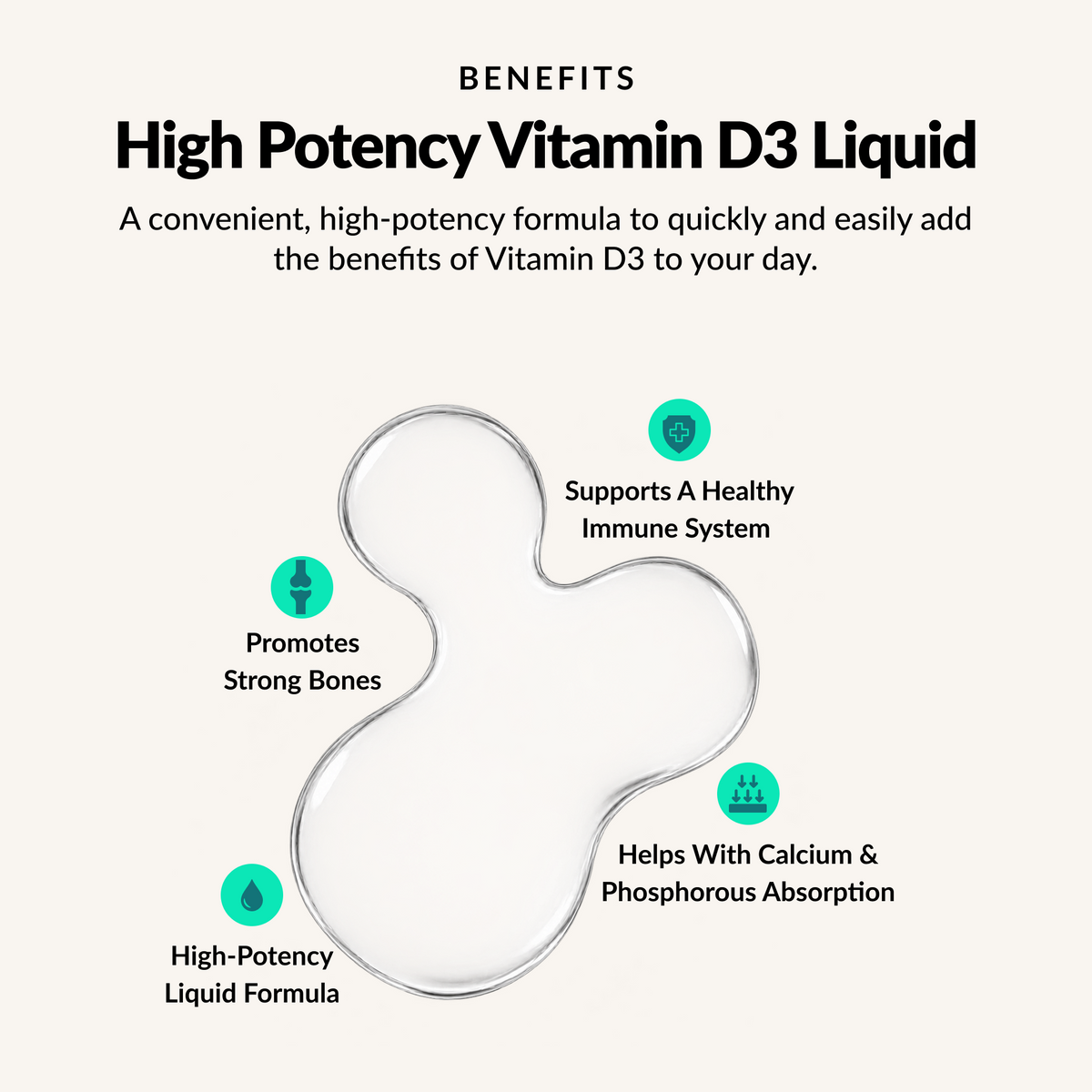 Vitamin D3 High-Potency Liquid - Benefits