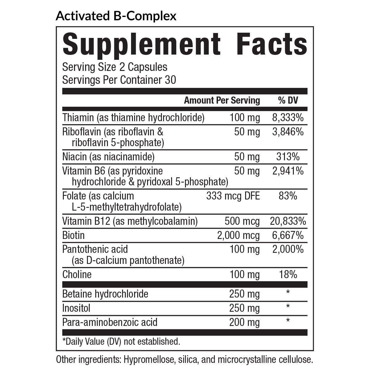 SFP Activated B Complex
