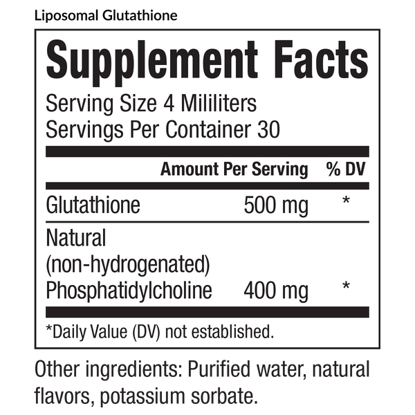 glutathione luma nutrition Liposomal Glutathione