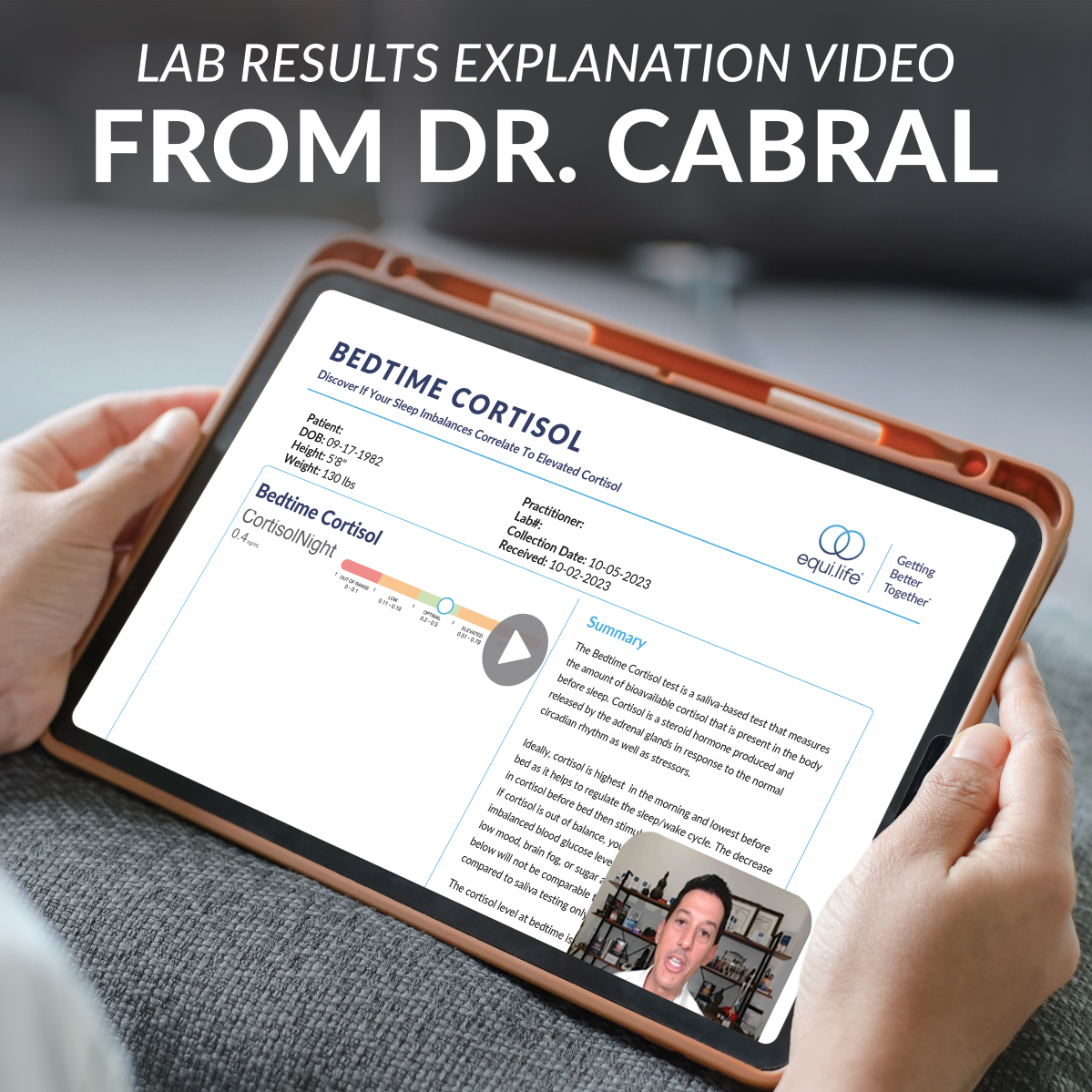 Bedtime Cortisol Test (Consult Not Included)