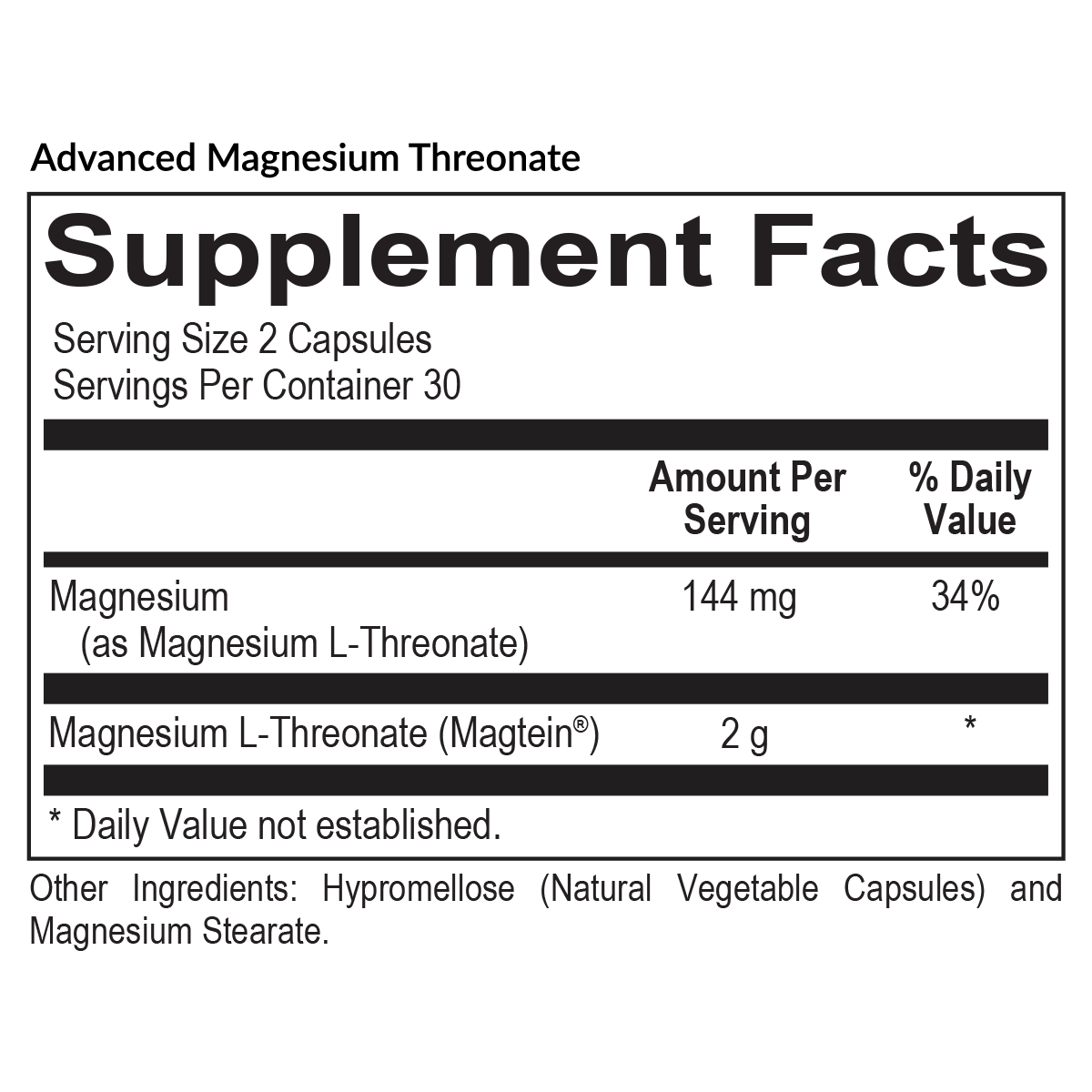 Advanced Magnesium Threonate