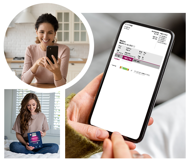 EquiLife Progesterone Test results shown on a phone