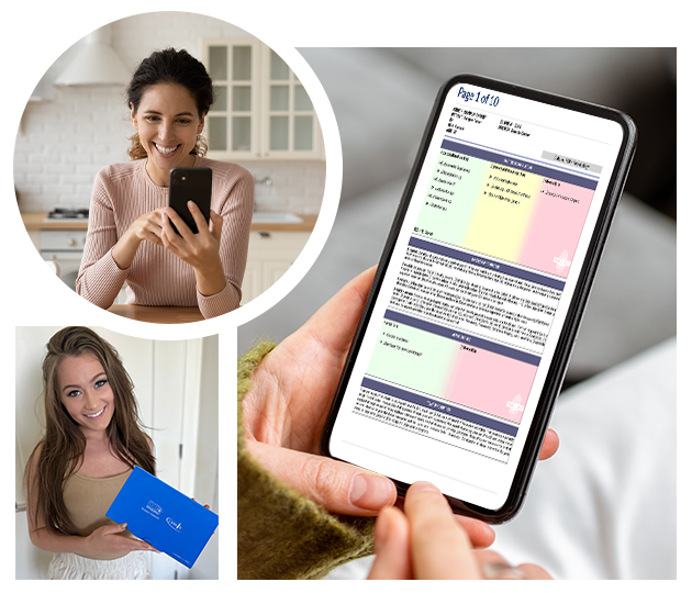EquiLife Gut Bacteria & Parasite Test results shown on a phone