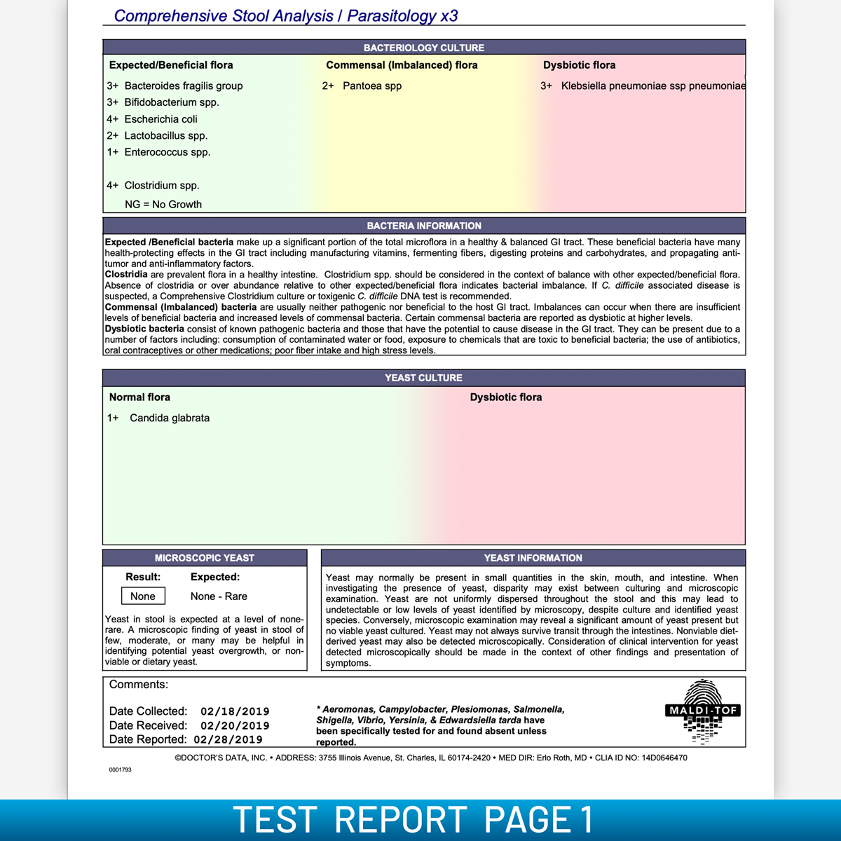 Bacteria &amp; Parasite Stool Test (Consult Not Included)