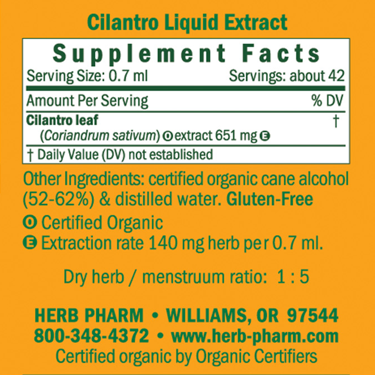 cilantro-liquid-extract-supplement-facts-label